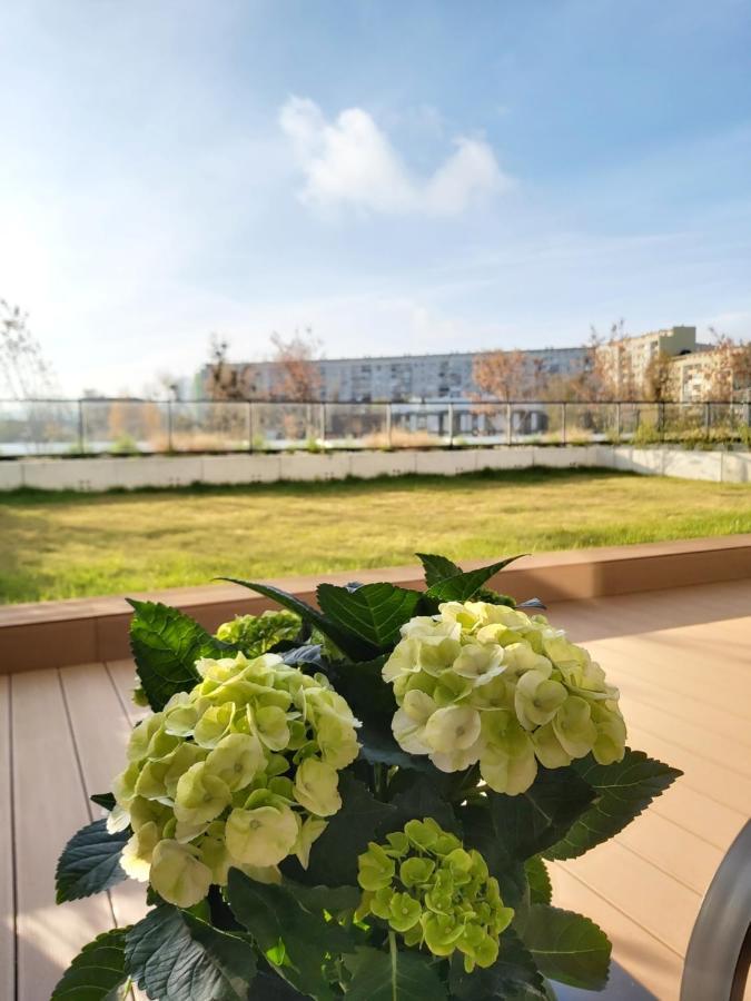 Apartament 150 Zaspa Vvita Z Prywatnym Ogrodem I Tarasem Gdańsk Eksteriør billede