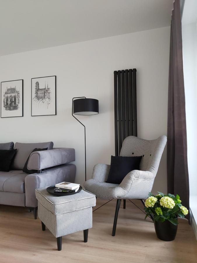 Apartament 150 Zaspa Vvita Z Prywatnym Ogrodem I Tarasem Gdańsk Eksteriør billede