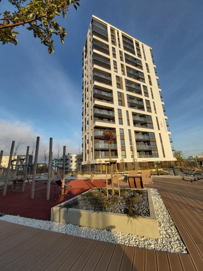 Apartament 150 Zaspa Vvita Z Prywatnym Ogrodem I Tarasem Gdańsk Eksteriør billede
