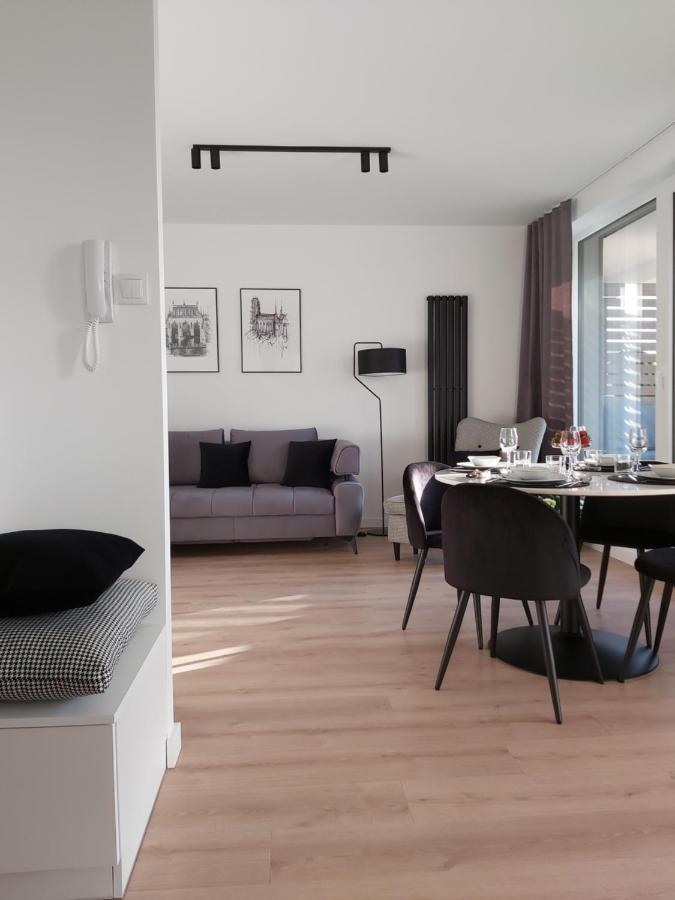 Apartament 150 Zaspa Vvita Z Prywatnym Ogrodem I Tarasem Gdańsk Eksteriør billede