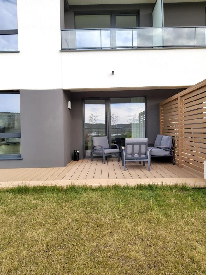 Apartament 150 Zaspa Vvita Z Prywatnym Ogrodem I Tarasem Gdańsk Eksteriør billede
