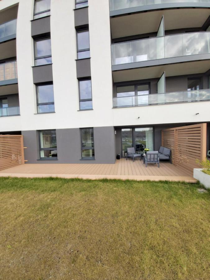 Apartament 150 Zaspa Vvita Z Ogrodem I Tarasem Lejlighed Gdańsk Eksteriør billede